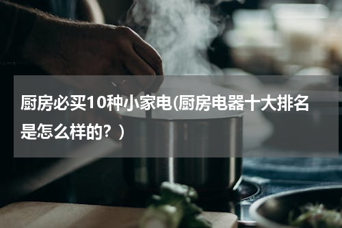 厨房必买10种小家电(厨房电器十大排名是怎么样的？)