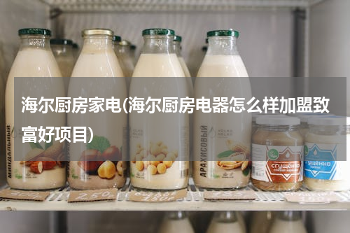 海尔厨房家电(海尔厨房电器怎么样加盟致富好项目)