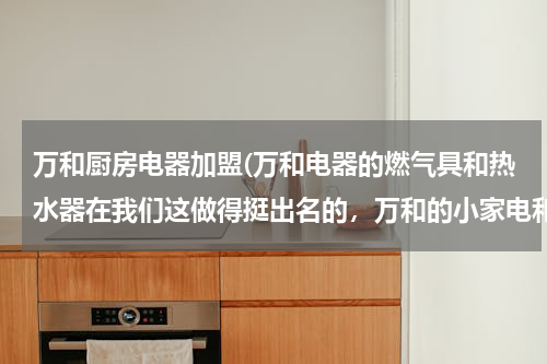 万和厨房电器加盟(万和电器的燃气具和热水器在我们这做得挺出名的，万和的小家电和净水器如果要做地级代理有啥条件？)