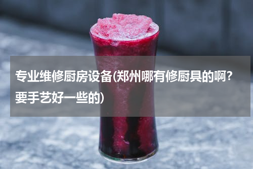 专业维修厨房设备(郑州哪有修厨具的啊？要手艺好一些的)