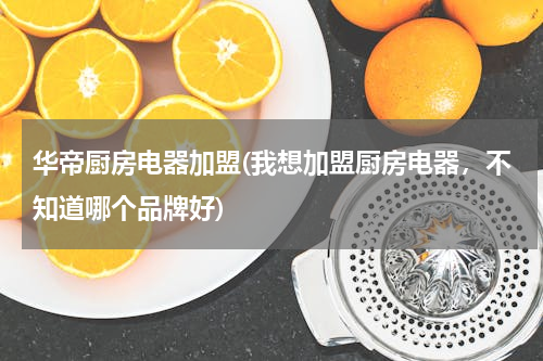 华帝厨房电器加盟(我想加盟厨房电器，不知道哪个品牌好)