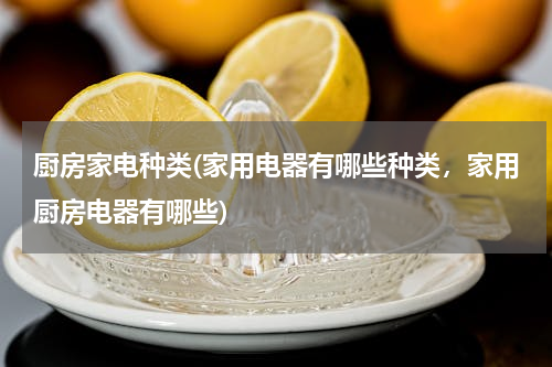 厨房家电种类(家用电器有哪些种类，家用厨房电器有哪些)