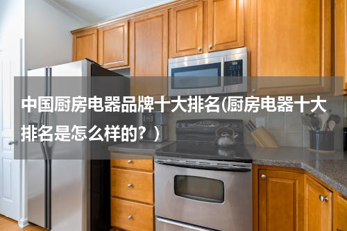 中国厨房电器品牌十大排名(厨房电器十大排名是怎么样的？)