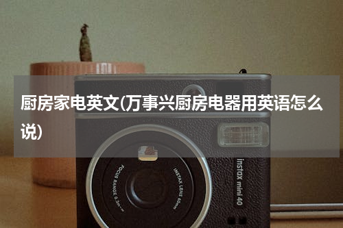 厨房家电英文(万事兴厨房电器用英语怎么说)