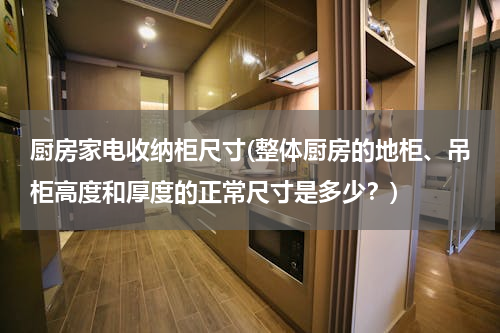 厨房家电收纳柜尺寸(整体厨房的地柜、吊柜高度和厚度的正常尺寸是多少？)
