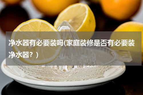 净水器有必要装吗(家庭装修是否有必要装净水器？)