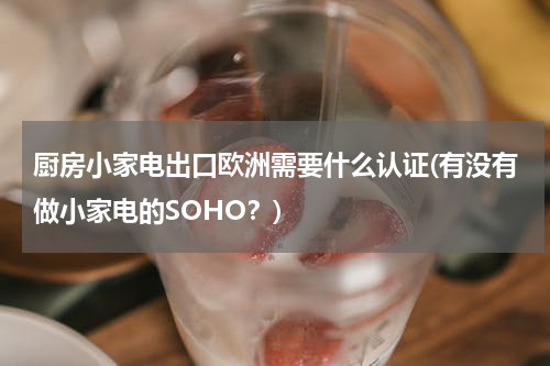 厨房小家电出口欧洲需要什么认证(有没有做小家电的SOHO？)