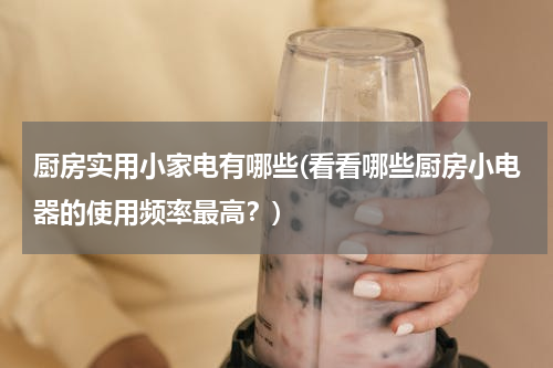 厨房实用小家电有哪些(看看哪些厨房小电器的使用频率最高？)