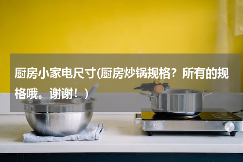 厨房小家电尺寸(厨房炒锅规格？所有的规格哦。谢谢！)