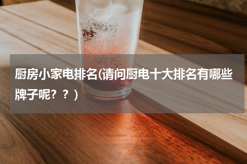 厨房小家电排名(请问厨电十大排名有哪些牌子呢？？)