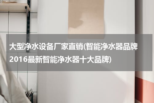 大型净水设备厂家直销(智能净水器品牌 2016最新智能净水器十大品牌)