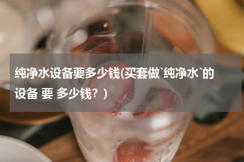纯净水设备要多少钱(买套做`纯净水`的设备 要 多少钱？)