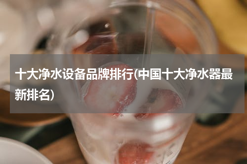 十大净水设备品牌排行(中国十大净水器最新排名)