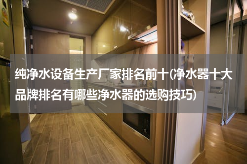 纯净水设备生产厂家排名前十(净水器十大品牌排名有哪些净水器的选购技巧)