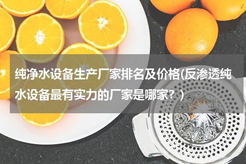 纯净水设备生产厂家排名及价格(反渗透纯水设备最有实力的厂家是哪家？)