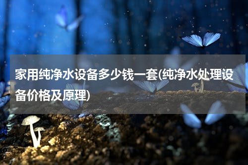 家用纯净水设备多少钱一套(纯净水处理设备价格及原理)