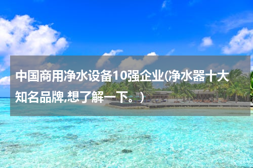 中国商用净水设备10强企业(净水器十大知名品牌,想了解一下。)