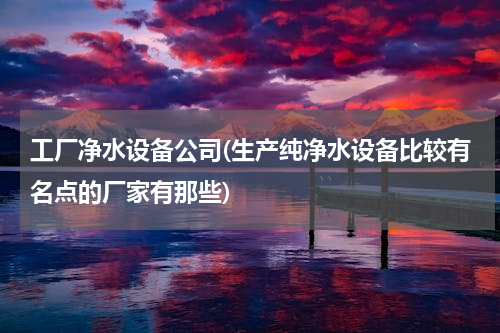 工厂净水设备公司(生产纯净水设备比较有名点的厂家有那些)