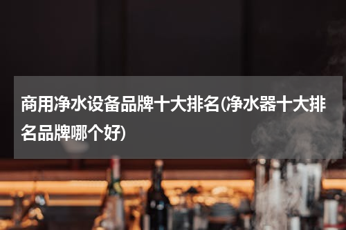 商用净水设备品牌十大排名(净水器十大排名品牌哪个好)
