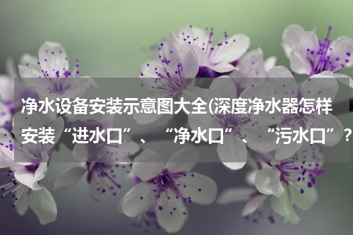 净水设备安装示意图大全(深度净水器怎样安装“进水口”、“净水口”、“污水口”？)