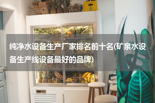 纯净水设备生产厂家排名前十名(矿泉水设备生产线设备最好的品牌)