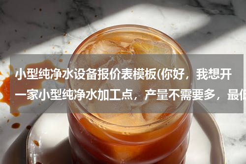 小型纯净水设备报价表模板(你好，我想开一家小型纯净水加工点，产量不需要多，最低要多少钱的机械设备，)