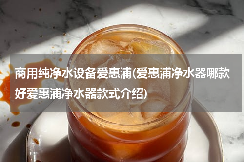 商用纯净水设备爱惠浦(爱惠浦净水器哪款好爱惠浦净水器款式介绍)