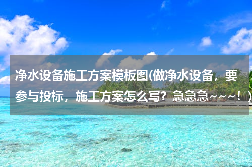 净水设备施工方案模板图(做净水设备，要参与投标，施工方案怎么写？急急急~~~！)