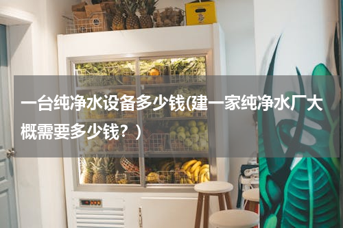 一台纯净水设备多少钱(建一家纯净水厂大概需要多少钱？)