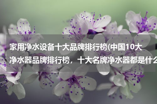 家用净水设备十大品牌排行榜(中国10大净水器品牌排行榜，十大名牌净水器都是什么品牌)