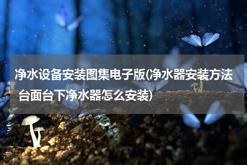 净水设备安装图集电子版(净水器安装方法 台面台下净水器怎么安装)