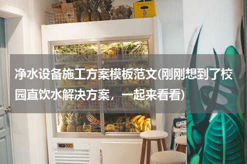 净水设备施工方案模板范文(刚刚想到了校园直饮水解决方案，一起来看看)