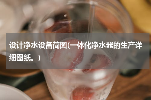 设计净水设备简图(一体化净水器的生产详细图纸。)