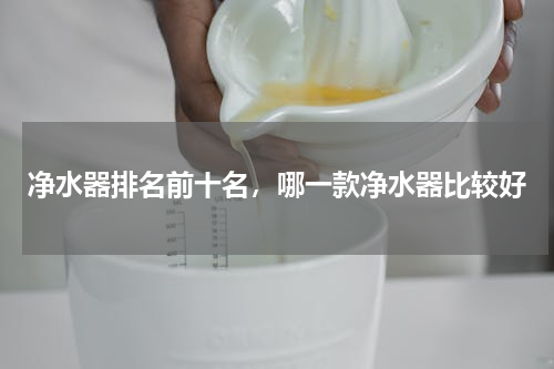 净水器排名前十名，哪一款净水器比较好