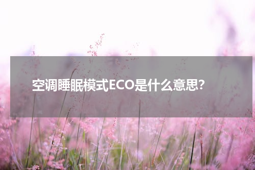 空调睡眠模式ECO是什么意思？