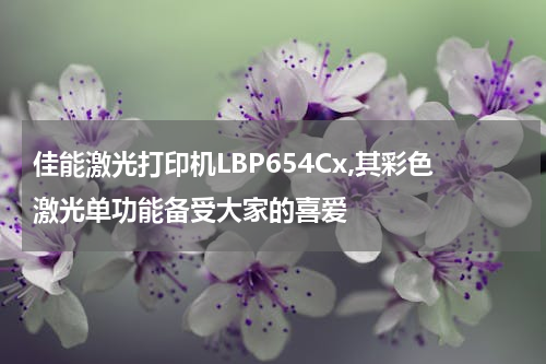 佳能激光打印机LBP654Cx,其彩色激光单功能备受大家的喜爱