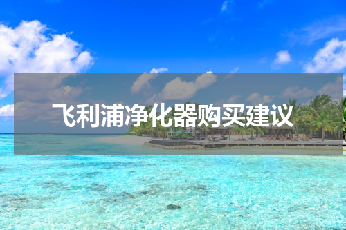 飞利浦净化器购买建议