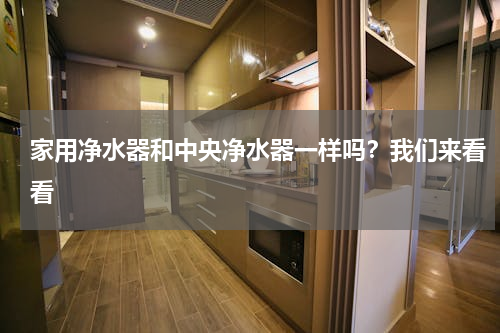 家用净水器和中央净水器一样吗？我们来看看