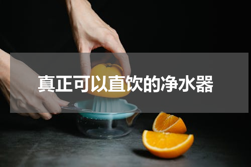 真正可以直饮的净水器